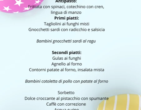 Menu di Pasqua 2023